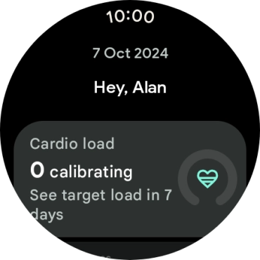 Slide your finger upwards on the screen to see how far you are from completing your daily activity goals.