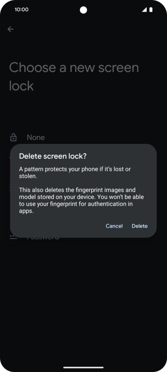 Press Delete.