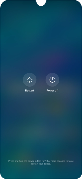 Press Power off.