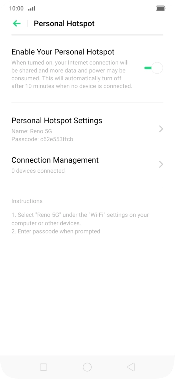 Press the Home key to return to the home screen.