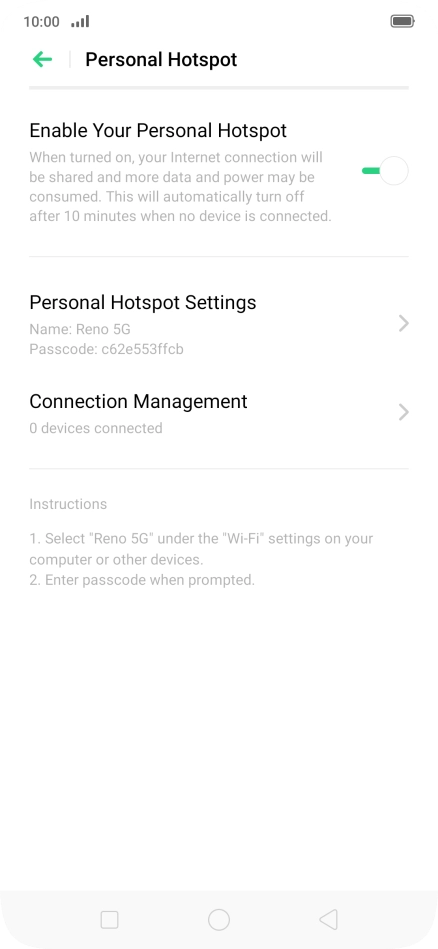 Press the Home key to return to the home screen.