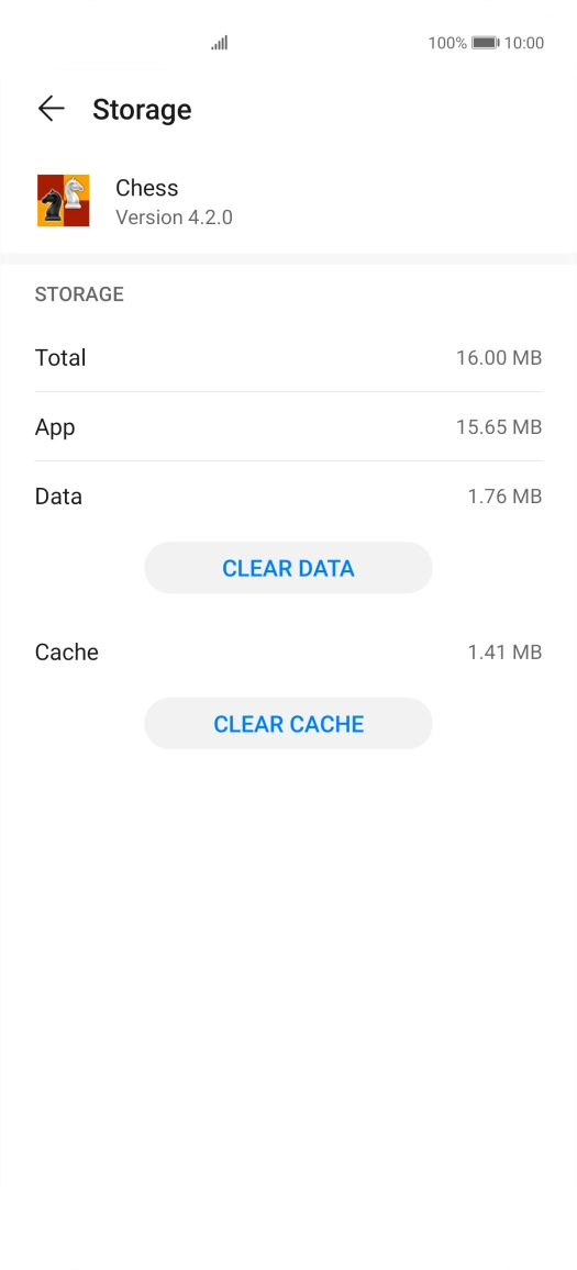 Press CLEAR CACHE.