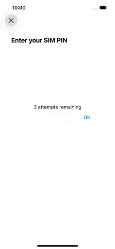 If your SIM is locked, key in your PIN and press OK. The default PIN is 1111.