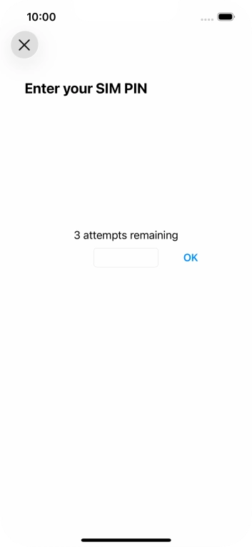 If your SIM is locked, key in your PIN and press OK. The default PIN is 1111.
