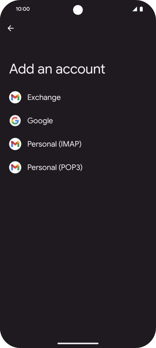 Press Google.