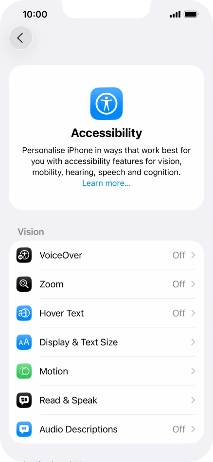 Press the required category below 