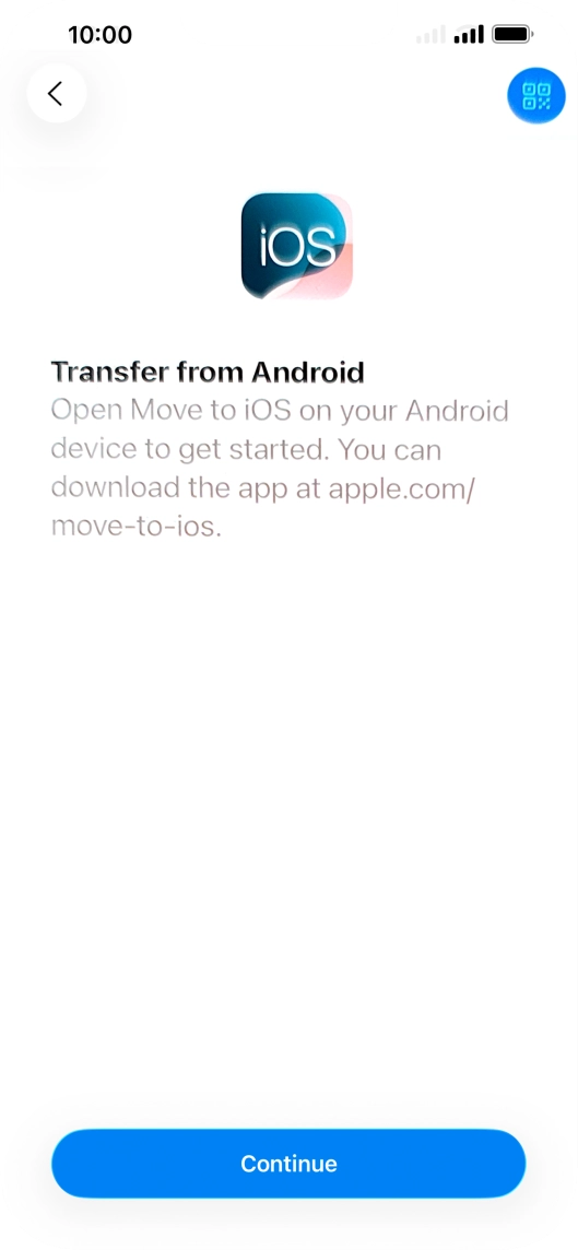 To transfer content to your phone, you need to install the app 