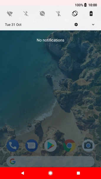 Press the Home key to return to the home screen.