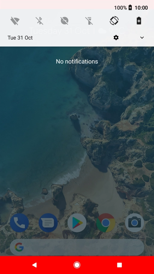 Press the Home key to return to the home screen.