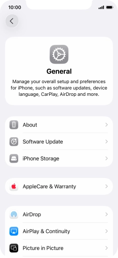 Press Software Update. If a new software version is available, it's displayed. Follow the instructions on the screen to update the phone software.