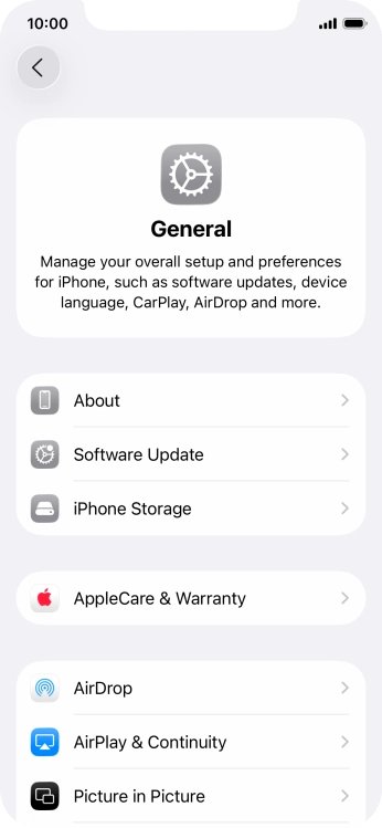 Press Software Update. If a new software version is available, it's displayed. Follow the instructions on the screen to update the phone software.