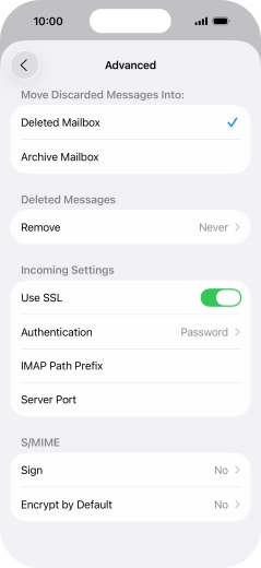 Press Authentication.