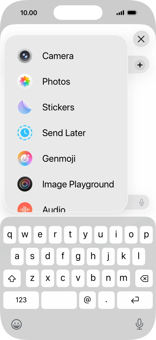 Press Genmoji.