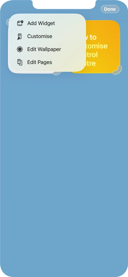 Press Add Widget.