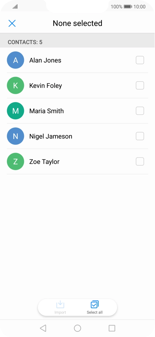 Press Select all.