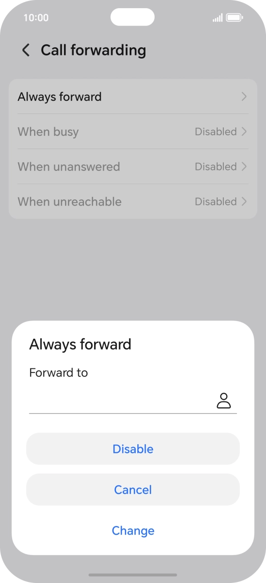 Press Disable.