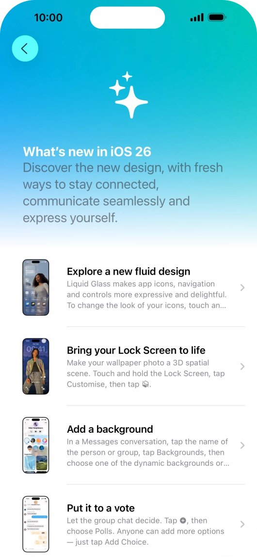 Slide your finger upwards starting from the bottom of the screen to return to the home screen.