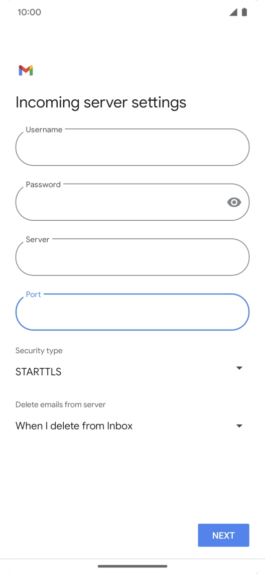 Press the drop down list below 