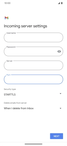 Press the drop down list below 