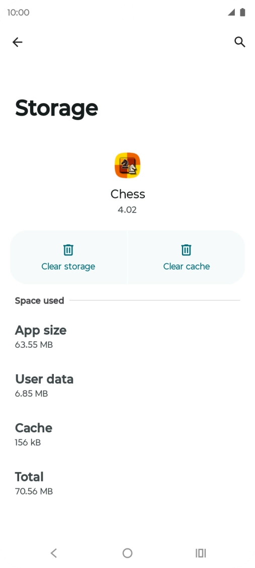 Press Clear cache.