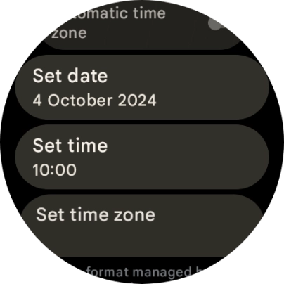 Press Set date.