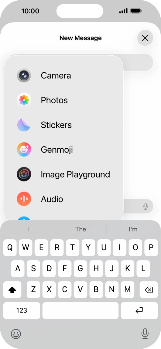 Press Genmoji.