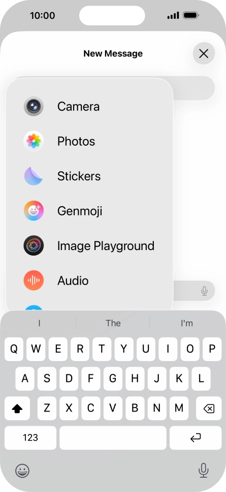 Press Genmoji.