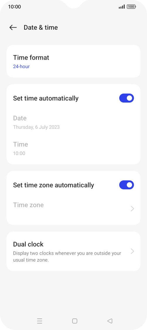 Press the Home key to return to the home screen.
