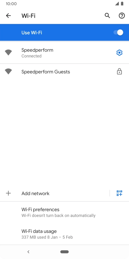 Press the Home key to return to the home screen.