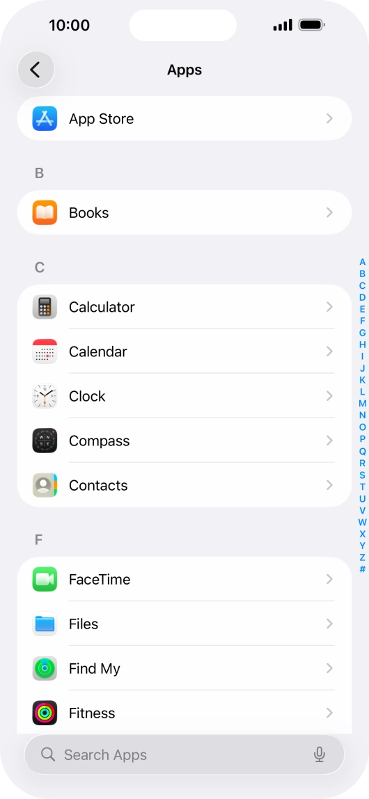 Press App Store.