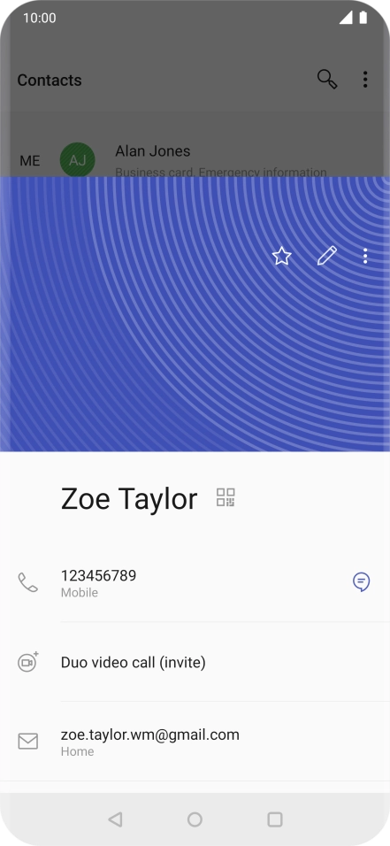 Press the call icon next to the required number.