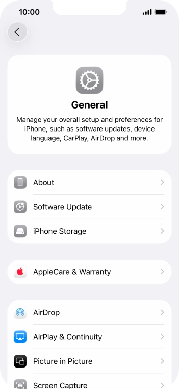 Press Software Update. If a new software version is available, it's displayed. Follow the instructions on the screen to update the phone software.