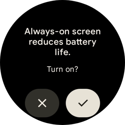 If you turn on the function, press the confirm icon..