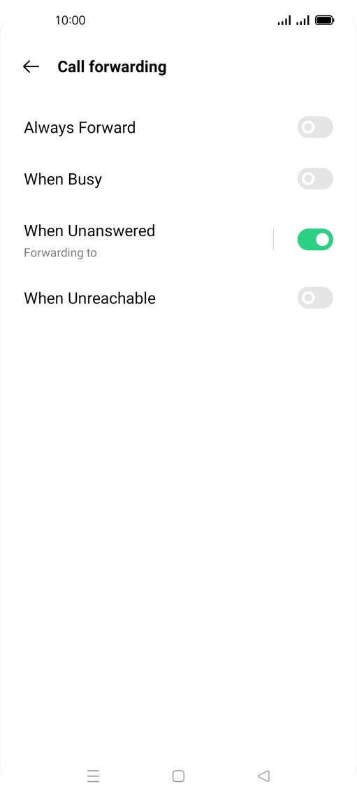 Press the Home key to return to the home screen.