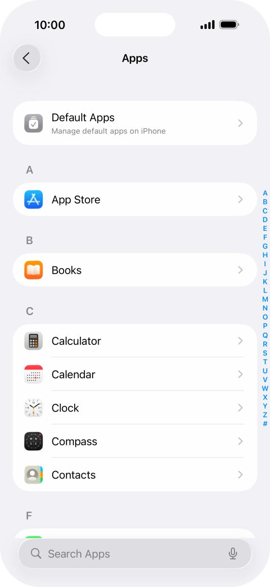 Press App Store.