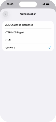 Press Password.