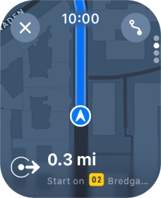 Follow the instructions on the screen to go to the required destination.