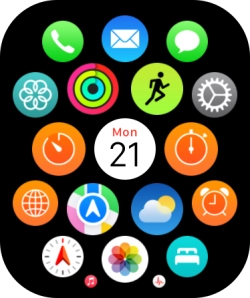 Press the message icon.
