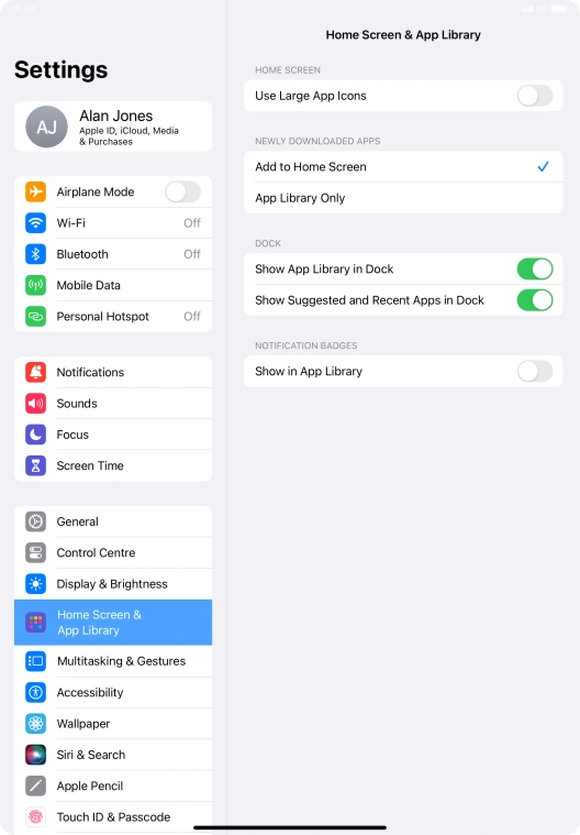 To add new downloaded apps to both the home screen and App Library, press Add to Home Screen.