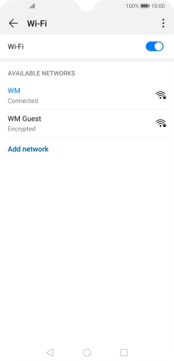 Press the Home key to return to the home screen.