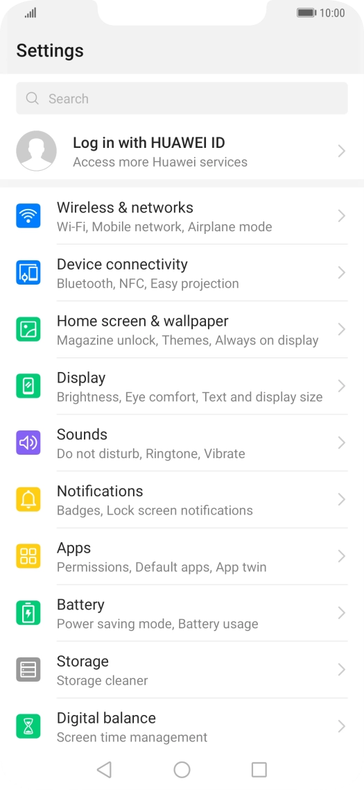 Press Device connectivity.