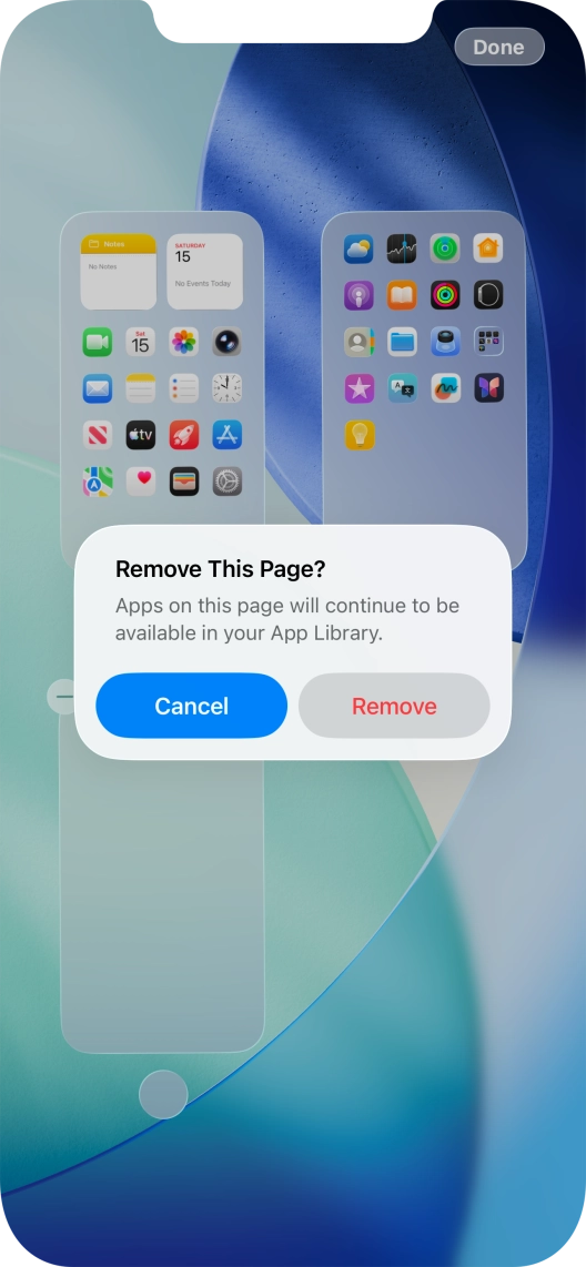 Press Remove.
