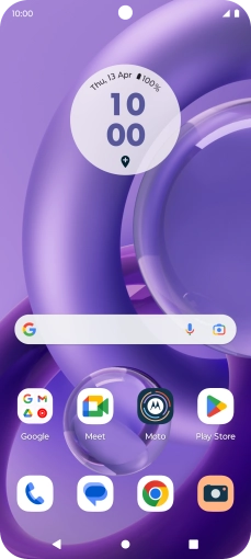 Press the call icon.