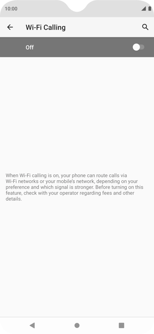 Press the indicator to turn the function on or off.