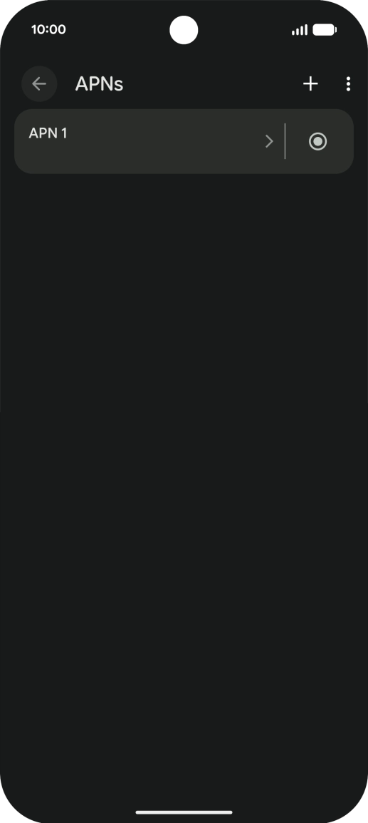 Press the add icon.