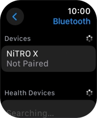 Press the required Bluetooth device.