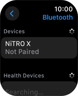 Press the required Bluetooth device.