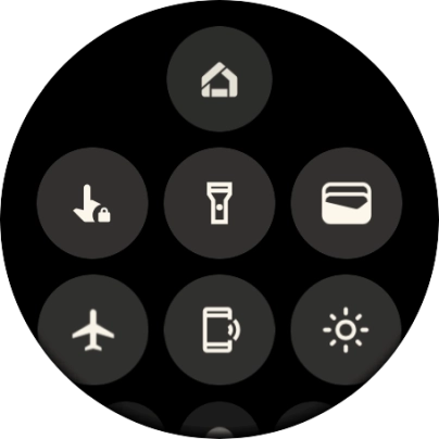 Press the find my phone icon to send a signal to your phone.