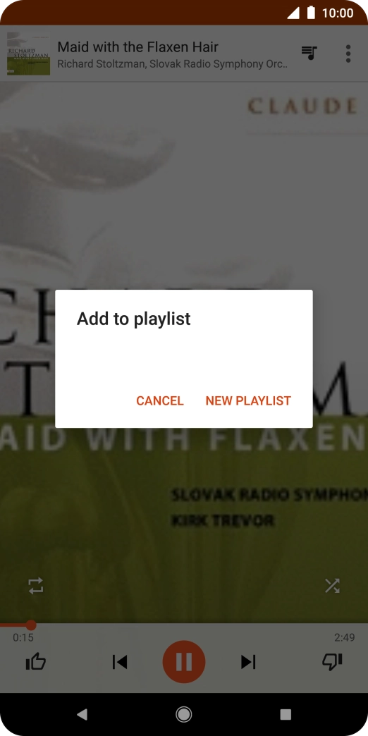 Press NEW PLAYLIST.