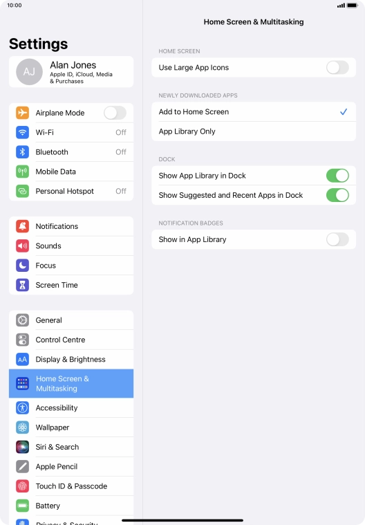 To add new downloaded apps to both the home screen and App Library, press Add to Home Screen.